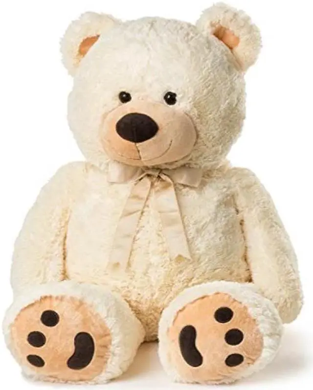 Alt view image 5 of 7 - Joon Huge Teddy Bear With Ribbon - Cream