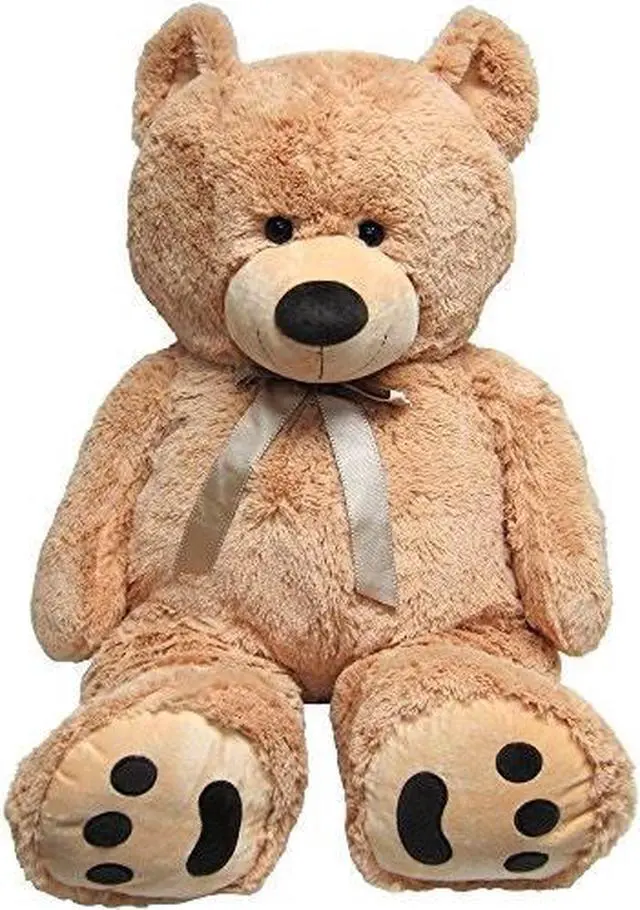 Alt view image 4 of 8 - JOON Huge Teddy Bear With Ribbon, Tan