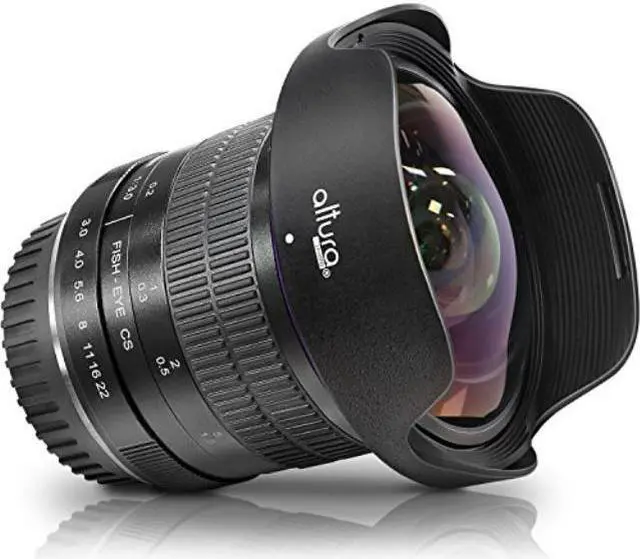 Main image of Altura Photo 8mm f/3.0 Professional Ultra Wide Angle Aspherical Fisheye Lens for CANON EOS 70D 77D 80D Rebel T7i T6i T6s T6 T5i T5 T4i T3i SL2 DSLR Cameras