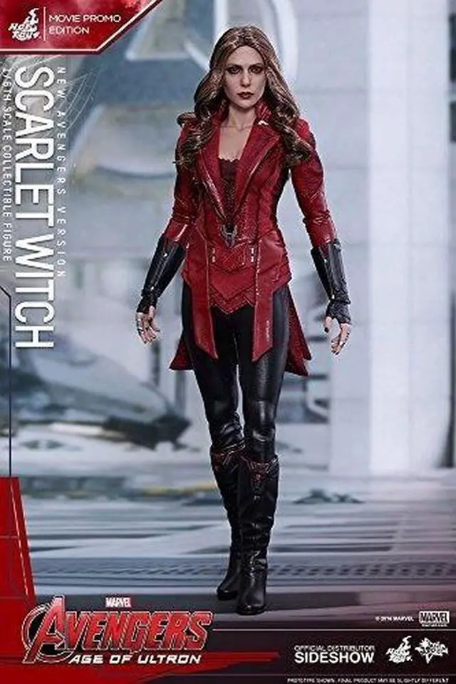 Alt view image 9 of 14 - HOT TOYS 1/6 MARVEL AVENGERS MMS357 SCARLET WITCH MOVIE PROMO EDITION FIGURE