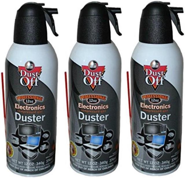 Dust-Off Falcon Professional Electronics Compressed Air Duster, 12 oz, 3  Pack 