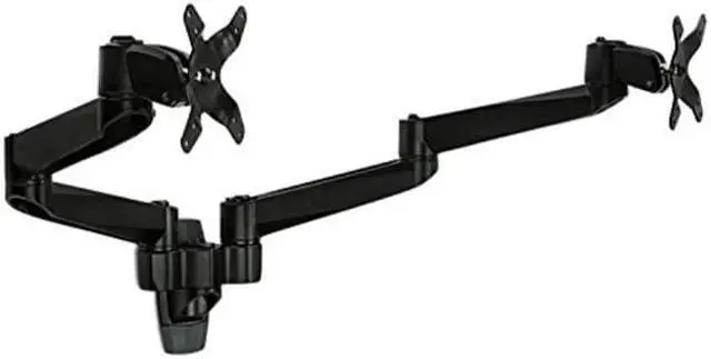 Alt view image 7 of 8 - Mount-It! Dual Monitor Wall Mount | Fits 19-24 Inch Screens | TAA Compliant | Silver