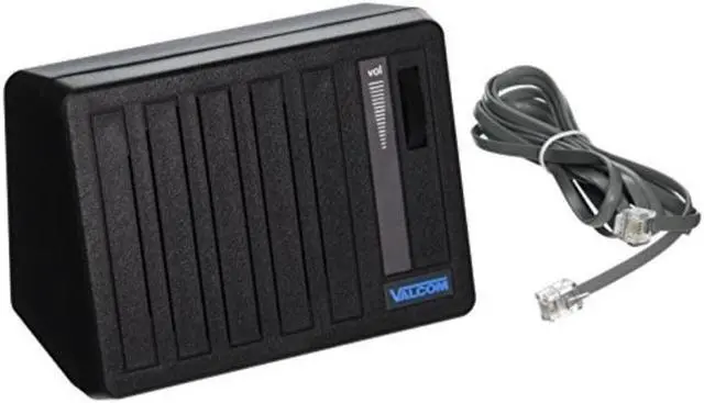 Alt view image 2 of 6 - Valcom V-763-BK One Way Desktop and Wall Speaker, Black