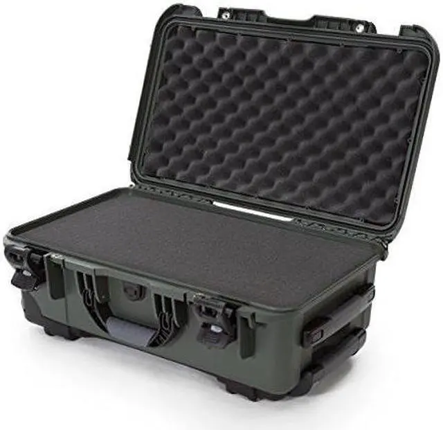 Main image of nanuk 935 waterproof hard case with wheels and foam insert  olive