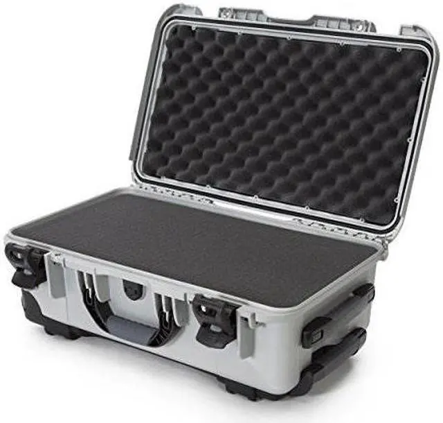 Main image of nanuk 935 waterproof hard case with wheels and foam insert  silver