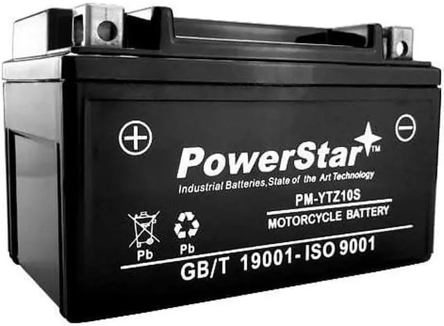 Alt view image 2 of 3 - PowerStar Replacement For WPZ10S also Replaces YTZ-10S) Sealed Battery