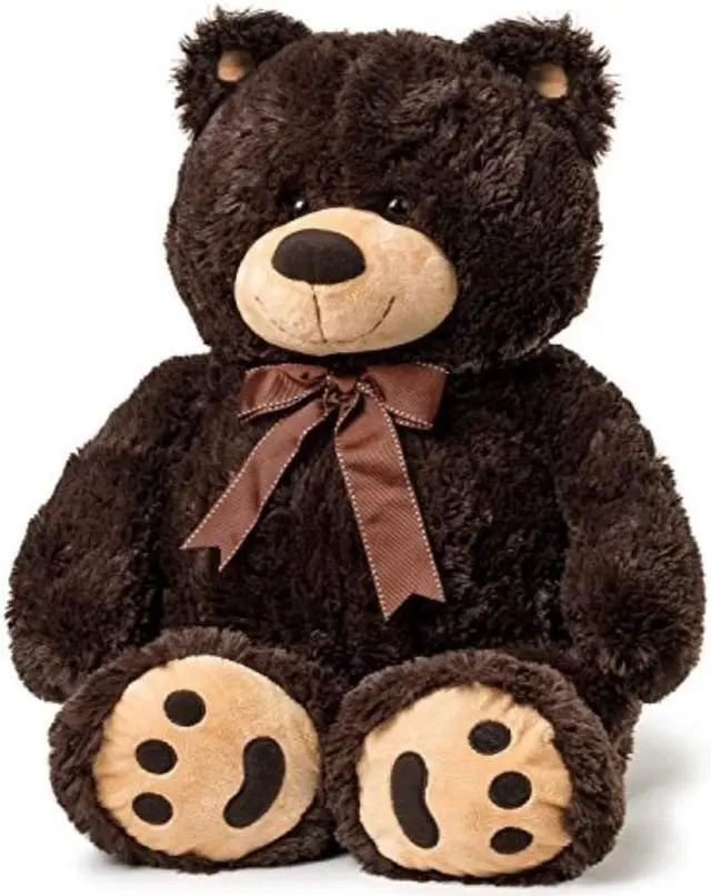 Alt view image 3 of 4 - JOON Big Teddy Bear, Dark Brown