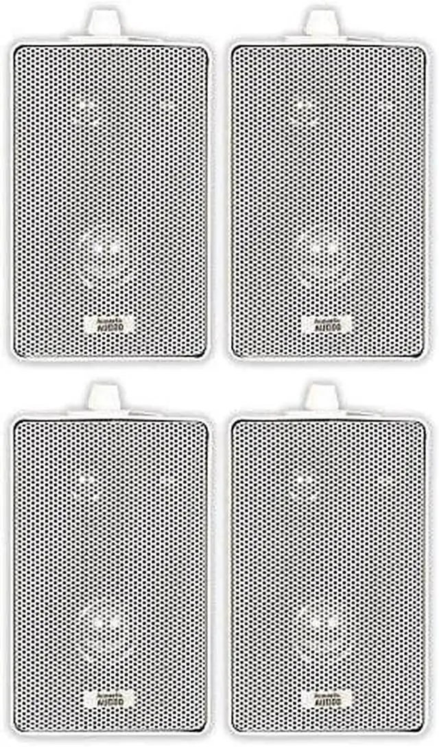 Alt view image 7 of 8 - Acoustic Audio 251W Indoor Outdoor 3 Way Speakers 800 Watt White 2 Pair Pack 251W-2Pr