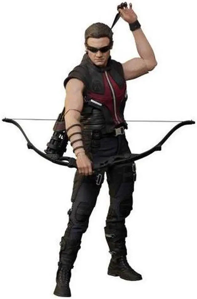 Alt view image 6 of 10 - Hawkeye The Avengers Movie Masterpiece Series 1/6 Scale Hot Toys Figure