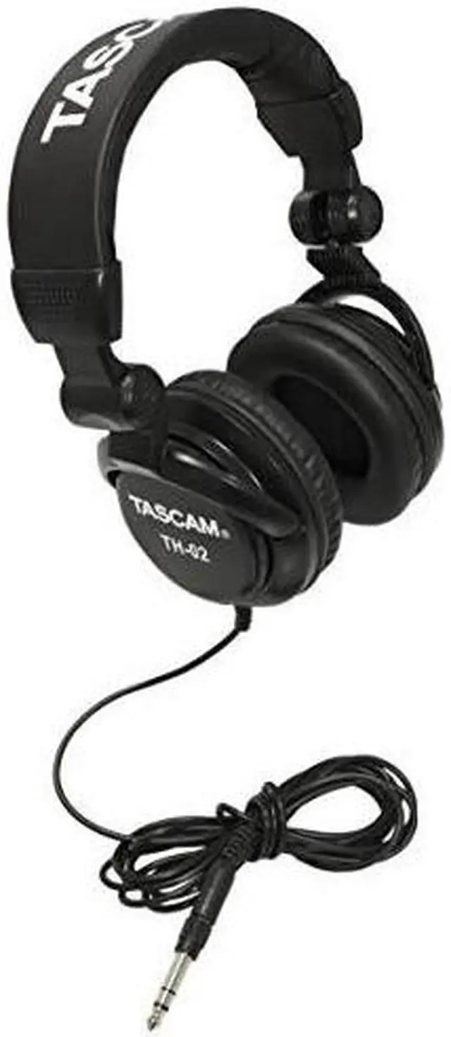 Alt view image 9 of 20 - TASCAM TH-02 Recording Studio Headphones Black