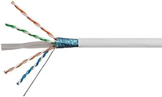 Alt view image 2 of 8 - Monoprice Cat6A Ethernet Bulk Cable - 1000 Feet - White | Network Internet Cord - Solid, 550Mhz, FTP, CMR, Pure Bare Copper Wire, 10G, 23AWG, No Logo