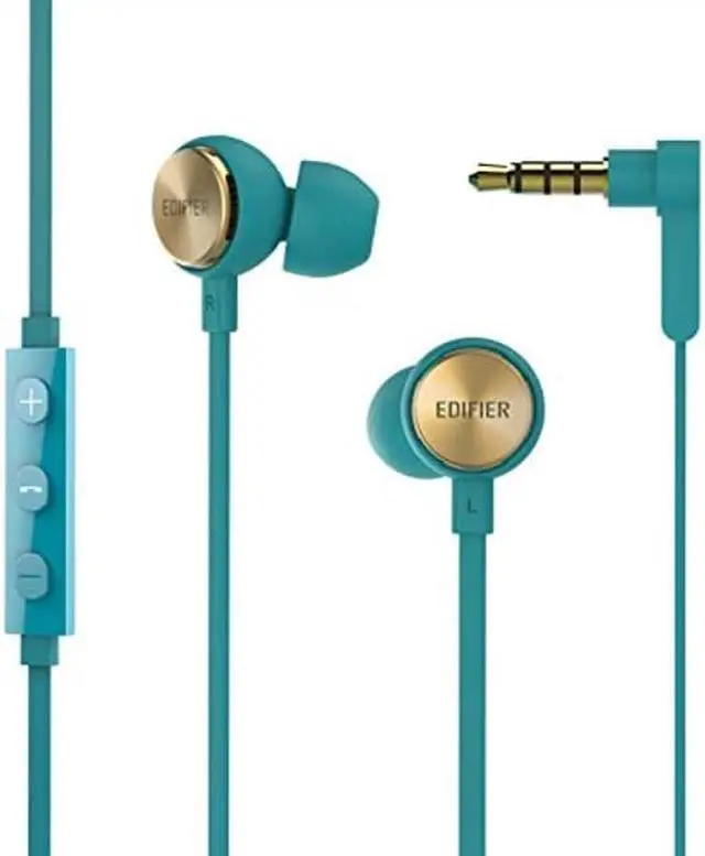 Alt view image 8 of 8 - Edifier P293 Plus Headphones In-Ear Earphones Inline Volume Playback Controls Flat L Shaped Cable Comfortable Eartips - Green