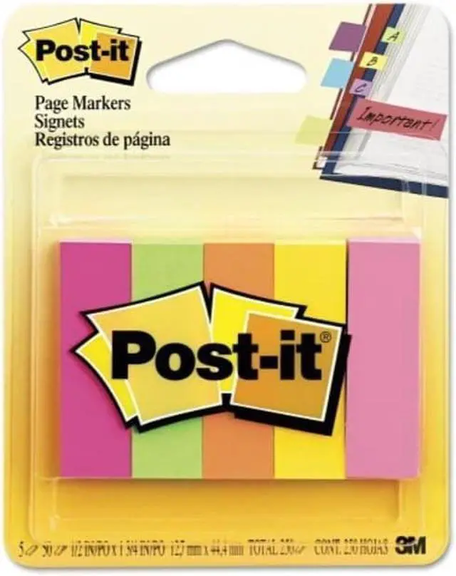 Main image of Post-it Page Markers 1/2" (0.5) x 2" Jaipur Collection 504835
