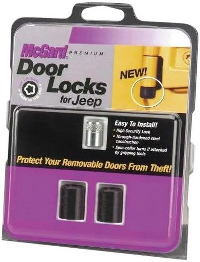Alt view image 7 of 9 - McGard 76059 Jeep Wrangler 2 Door Lock Set (5/16"-18)