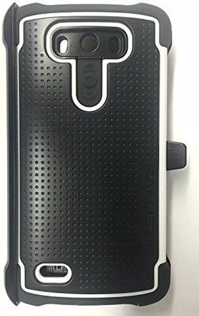 Alt view image 12 of 13 - BALLISTIC Tough Jacket Maxx Case with Holster for LG G3 - Grey, White