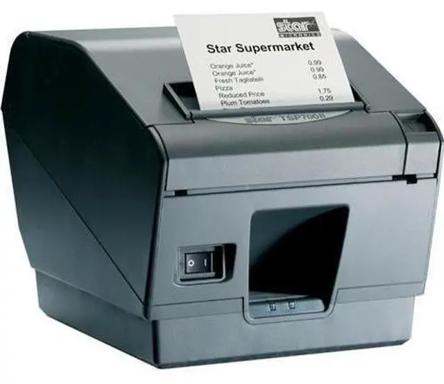 Main image of star micronics tsp743iiu24gry direct thermal printer monochrome wall mount receipt print 9.84 in/s mono 406 x 203 dpi usb 3.25" 39442511