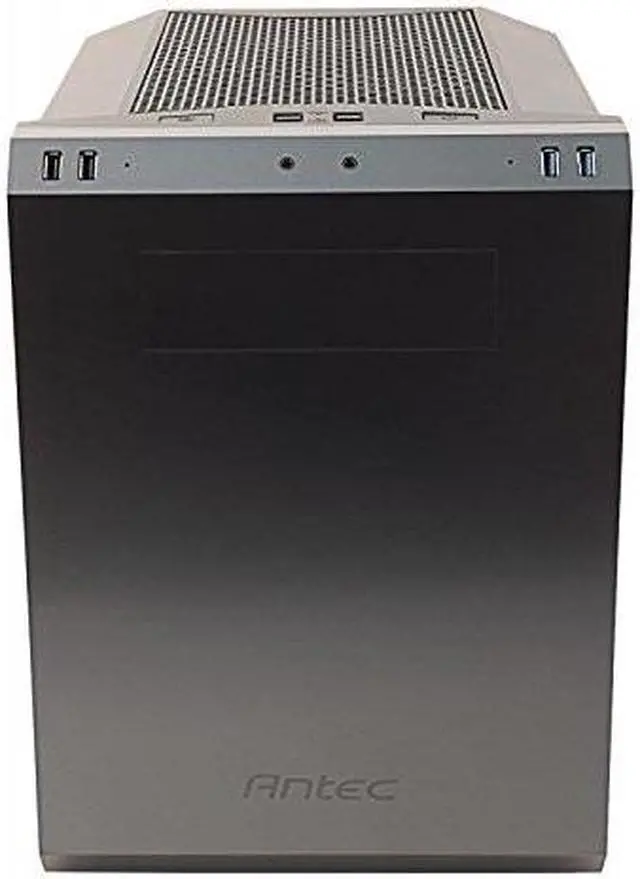 Main image of antec performance series p50 window r midtower silent pc computer case with 240mm water cooling, usb 3.0/2.0 ports, 80mm/120mm fans preinstalled and 6 drive bays for micro atx and miniitx