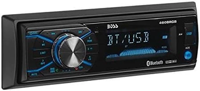 Alt view image 5 of 11 - Boss 460BRGB Single-DIN, MECH-LESS Multimedia Player (no CD/DVD) Detach Panel Bluetooth