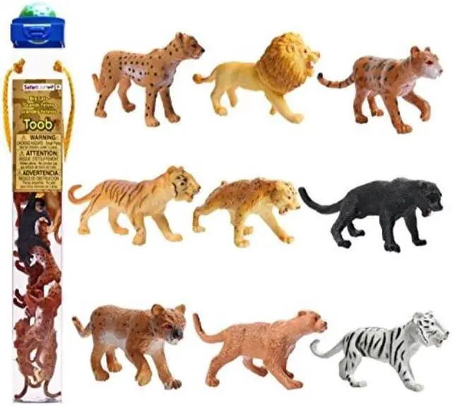 Alt view image 15 of 18 - Plastic Miniatures In Toobs-Big Cats