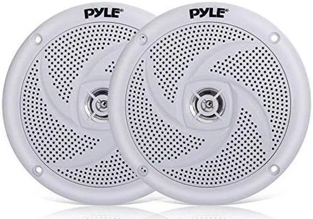 Alt view image 8 of 10 - Pyle Marine Speakers - 5.25 Inch 2 Way Waterproof and Weather Resistant Outdoor Audio Stereo Sound System with 240 Watt Power and Low Profile Slim Style - 1 Pair - PLMRS5W (White)