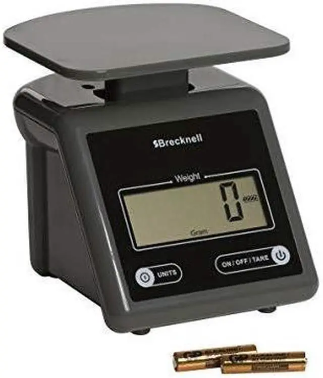 Alt view image 8 of 13 - Brecknell Electronic Postal Scale, 7 lbs Capacity, 6 4/5 x 5 3/5 Platform, Gray