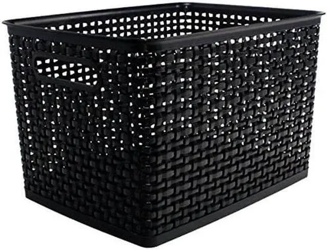Alt view image 6 of 19 - Advantus SGS36006 Storage Studios Bin Weave Large Black
