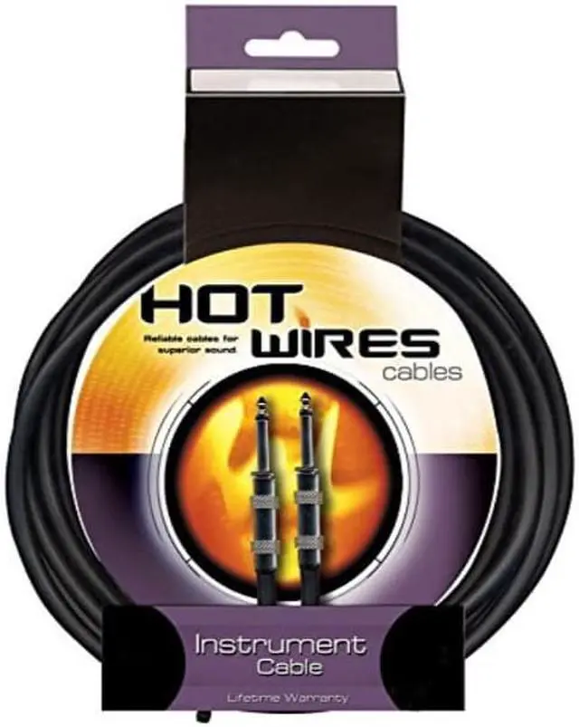 Main image of onstage hot wires 1/4" guitar instrument cable, 20 feet
