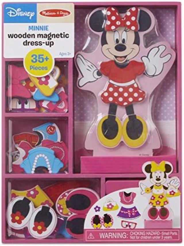 Melissa & Doug Disney Minnie Mouse Magnetic Dress-Up Wooden Doll Pretend  Play Set (35+ pcs)