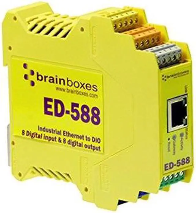 Alt view image 4 of 14 - Brainboxes ED-588 Ethernet to Digital IO 8 Inputs + 8 Outputs