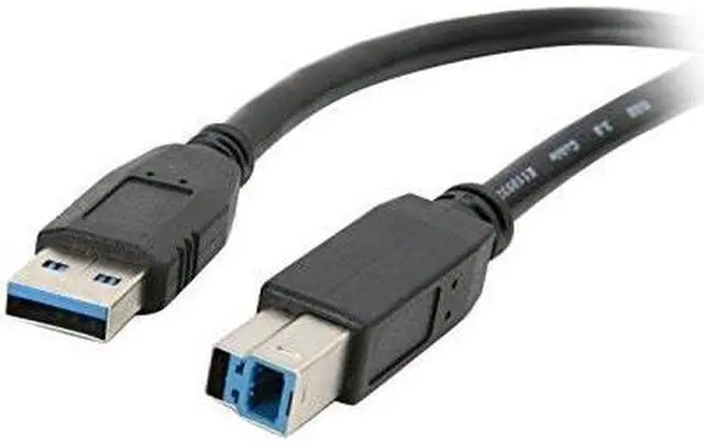 Alt view image 3 of 3 - Nippon Labs USB3-15AB 15 ft. Black USB 3.0 A Male to B Male Cable