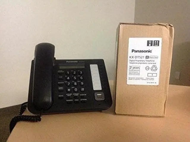 Alt view image 5 of 10 - Panasonic KX-DT521 Black 8 Button 1-line Digital Telephone
