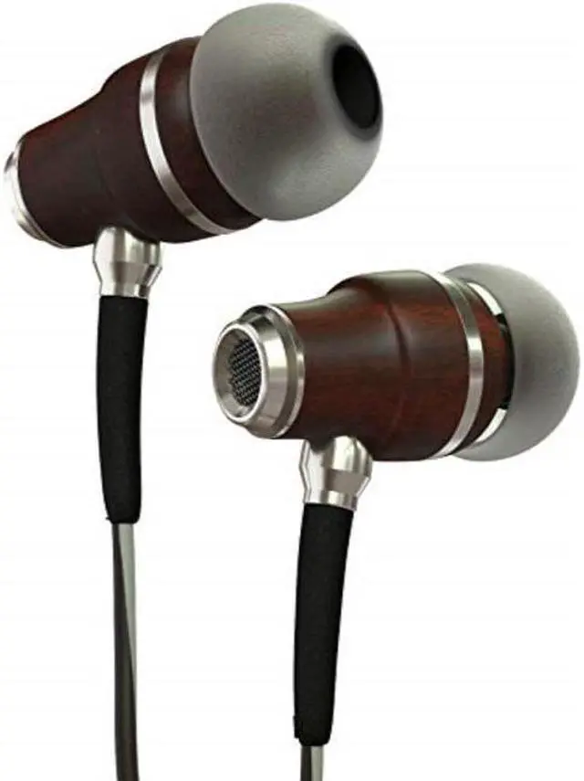 Alt view image 8 of 11 - Symphonized NRG 3.0 Earbuds | Wood In-ear Noise-isolating Headphones with Mic & Volume Control (Black Night & Hazy Gray)