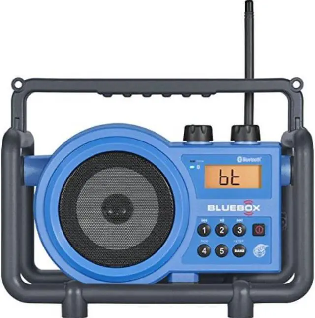 Alt view image 2 of 9 - Sangean - BB-100 - Sangean FM / AM / Bluetooth / Aux-in Ultra Rugged Digital Tuning Receiver - 5 x FM, 5 x AM PresetsLCD