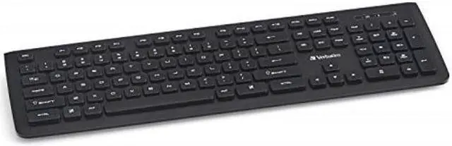 Alt view image 6 of 20 - Verbatim 99793 Black USB RF Wireless Slim Keyboard