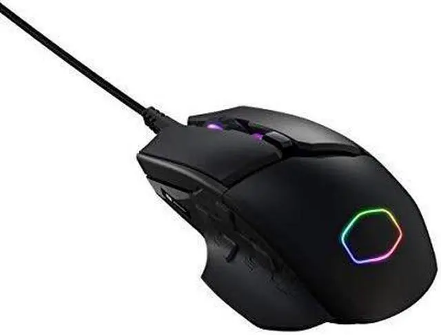 Alt view image 8 of 17 - Cooler Master MM830 Gaming Mouse with 24, 000 DPI Sensor, Hidden D-Pad Buttons, 4-Zone RGB, and Precision Wheel