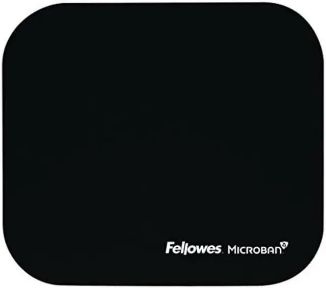 Alt view image 3 of 5 - Fellowes Mouse Pad with Microban, Black (5933901)