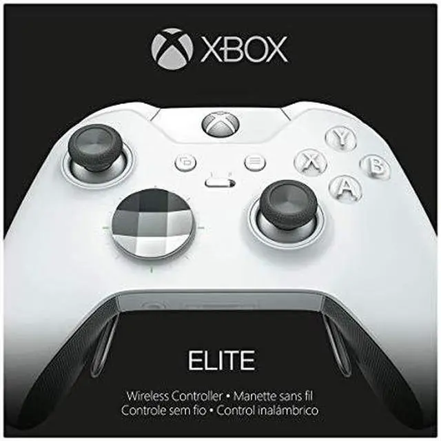 Alt view image 8 of 8 - Microsoft Xbox One Elite Wireless Controller - Platinum White