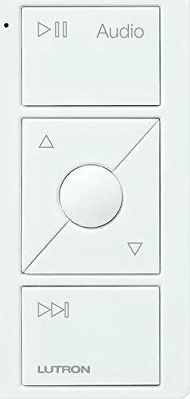 Alt view image 3 of 6 - Lutron Caseta Wireless Pico Remote Control for Audio (White)