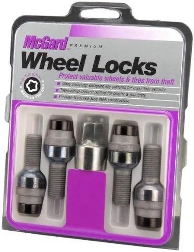 Alt view image 6 of 7 - McGard 28320 Black Chrome Bolt Radius Seat Wheel Lock Set - M14x1.5 (17mm)