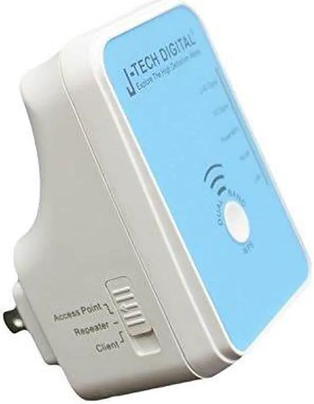 Alt view image 5 of 5 - J-Tech Digital ® 300Mbps 2.4GHZ 5GHZ Dualband Wireless Range Extender WiFi Repeater Full coverage Router Wifi Repeater Supports Router, AP, Repeater and Backward Compatible with 802.11b/g