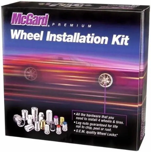 Alt view image 6 of 6 - McGard 84562 Jeep Wrangler Chrome Cone Seat Wheel Install Kit (1/2"-20)