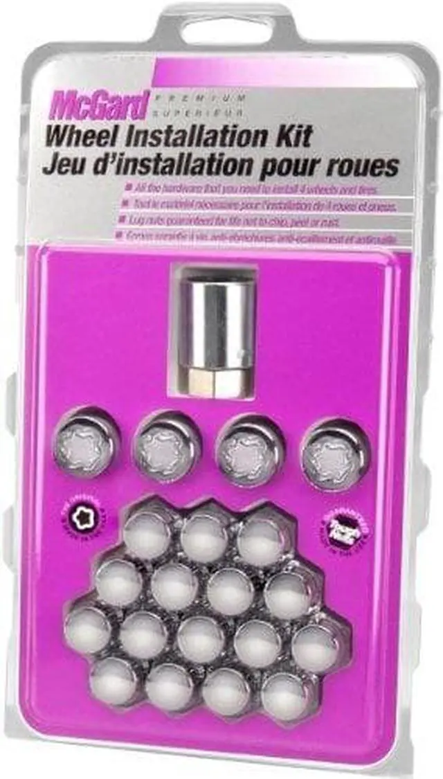 Alt view image 5 of 5 - McGard 84530CN Chrome Cone Seat Wheel Installation Kit; 5 Lug (1/2"-20)