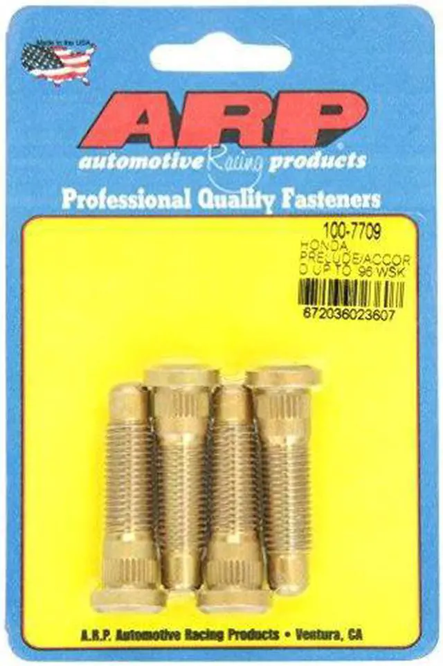 Alt view image 2 of 10 - ARP Wheel Stud Press-On 12 mm x 1.50 Thread 4 pc P/N 100-7709