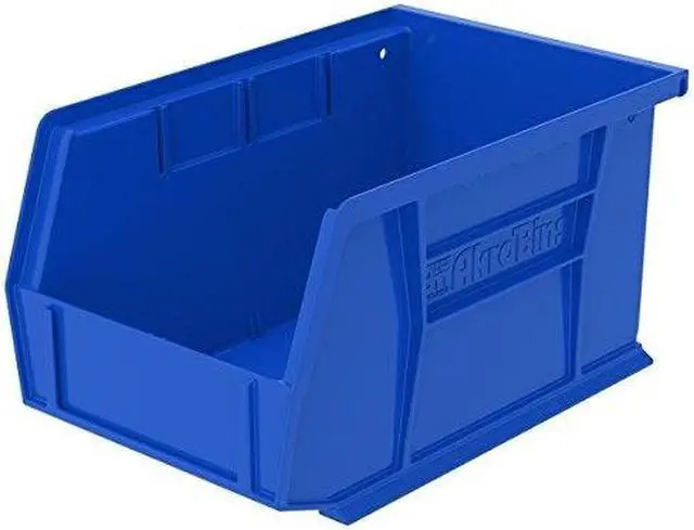 Alt view image 2 of 4 - AKRO-MILS 30237BLUE Hang & Stack Storage Bin, Plastic, Blue, 5 in H, 6 in W, 9