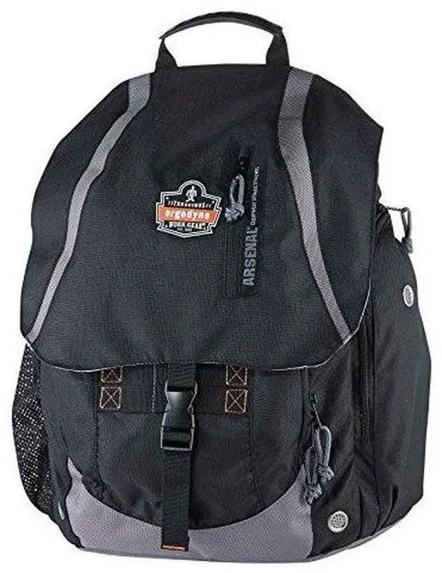 Alt view image 7 of 9 - Ergodyne 13043 Arsenal 5143 General Duty Gear Backpack - 8 x 15 x 19 - Black