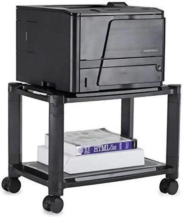 Alt view image 6 of 11 - Mount-It! Mobile Printer Stand with Wheels, 44 Lbs. Capacity
