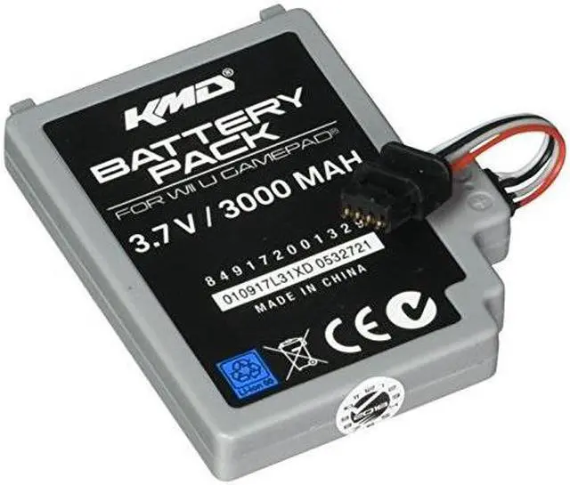 Alt view image 3 of 5 - KMD - Rechargeable Internal Controller Battery Pack 3000MaH for Wii U