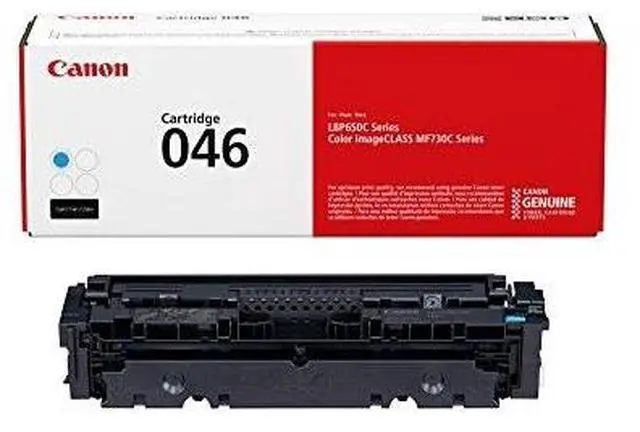 Alt view image 4 of 20 - Canon Genuine Toner, Cartridge 046 Cyan (1249C001), 1 Pack Color imageCLASS MF735Cdw, MF733Cdw, MF731Cdw, LBP654Cdw Laser Printers