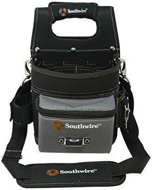Main image of southwire tools & equipment bagesp electrician's shoulder pouch tool carrier