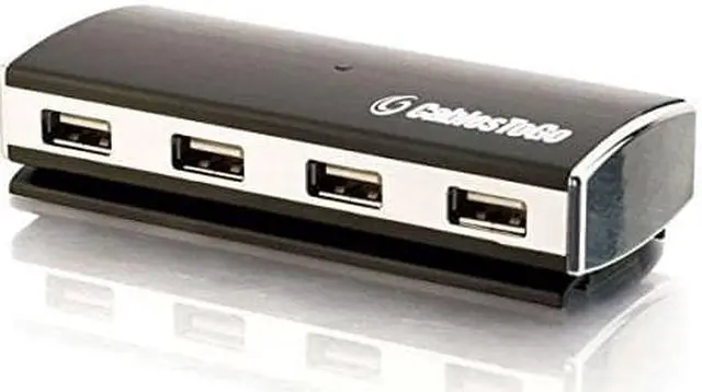 Alt view image 2 of 8 - C2G 29508 USB 2.0 Aluminum HUB 4-Port